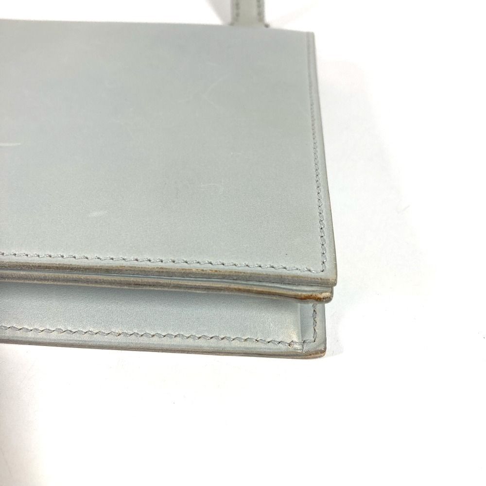 Hermes Shoulder Bag Valentin Leather Light Blue — view 7