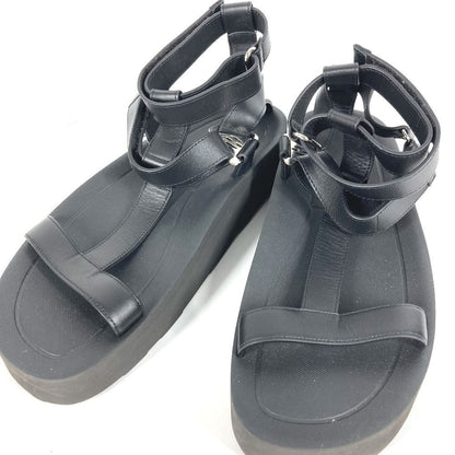 Hermes Sandals Enid Dearman Buckle Rubber Black — view 2