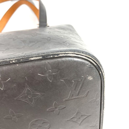 Louis Vuitton Shoulder Bag Stockton Monogram Matte Leather Black — view 6