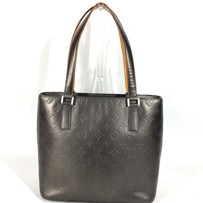 Louis Vuitton Shoulder Bag Stockton Monogram Matte Leather Black — view 3