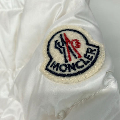 Moncler Down Jacket 12 L Hiva White Black Long Sleeve Zip Up Winter — view 7