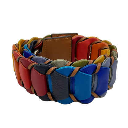 Loewe Shoulder Strap Yellow Red Multi Leather — view 2