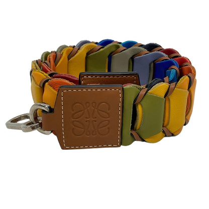 Loewe Shoulder Strap Yellow Red Multi Leather
