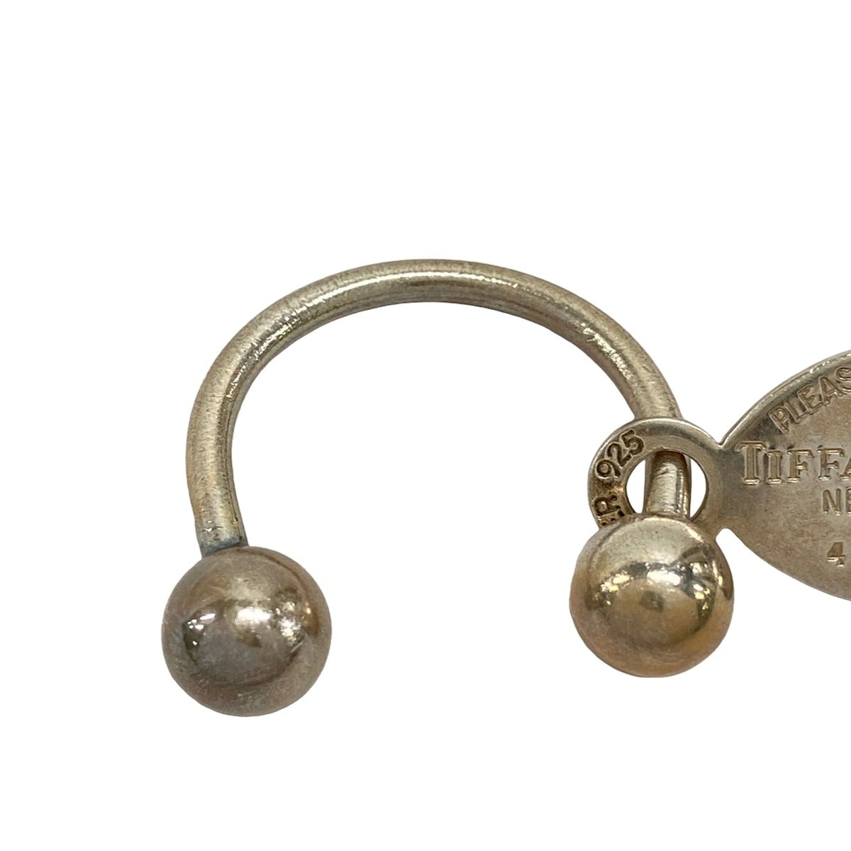 Tiffany & Co Key Holder Return to Oval Silver Key Ring — view 4