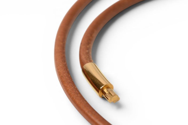 Hermes Bangle Bracelet Double Kelly Choker Brown — view 6