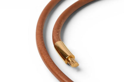 Hermes Bangle Bracelet Double Kelly Choker Brown — view 6