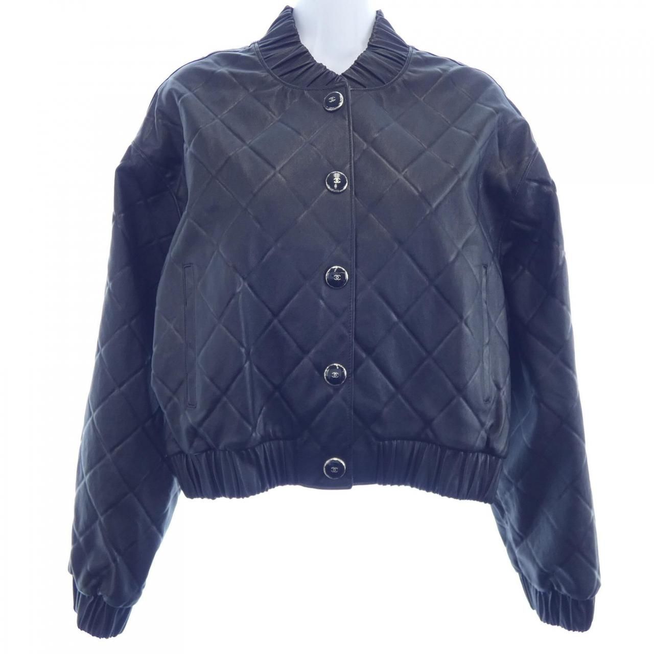 Chanel Leather Jacket Black
