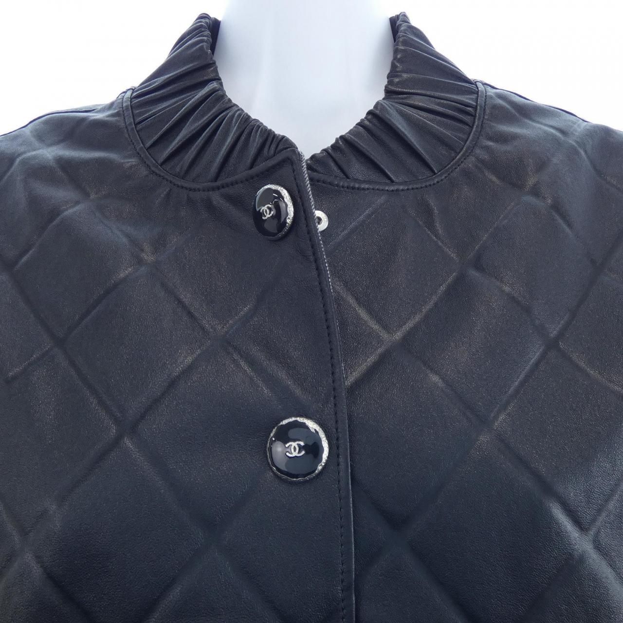 Chanel Leather Jacket Black — view 6