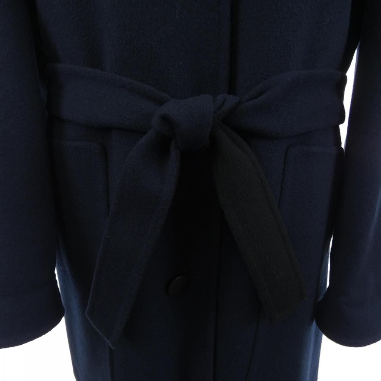 Hermes Coat Navy — view 7