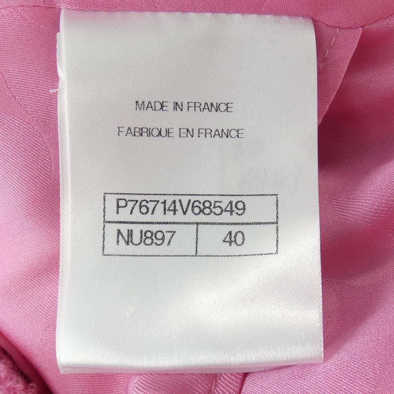 Chanel Collarless Jacket Pink — view 4