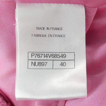 Chanel Collarless Jacket Pink — view 4