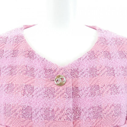 Chanel Collarless Jacket Pink — view 6