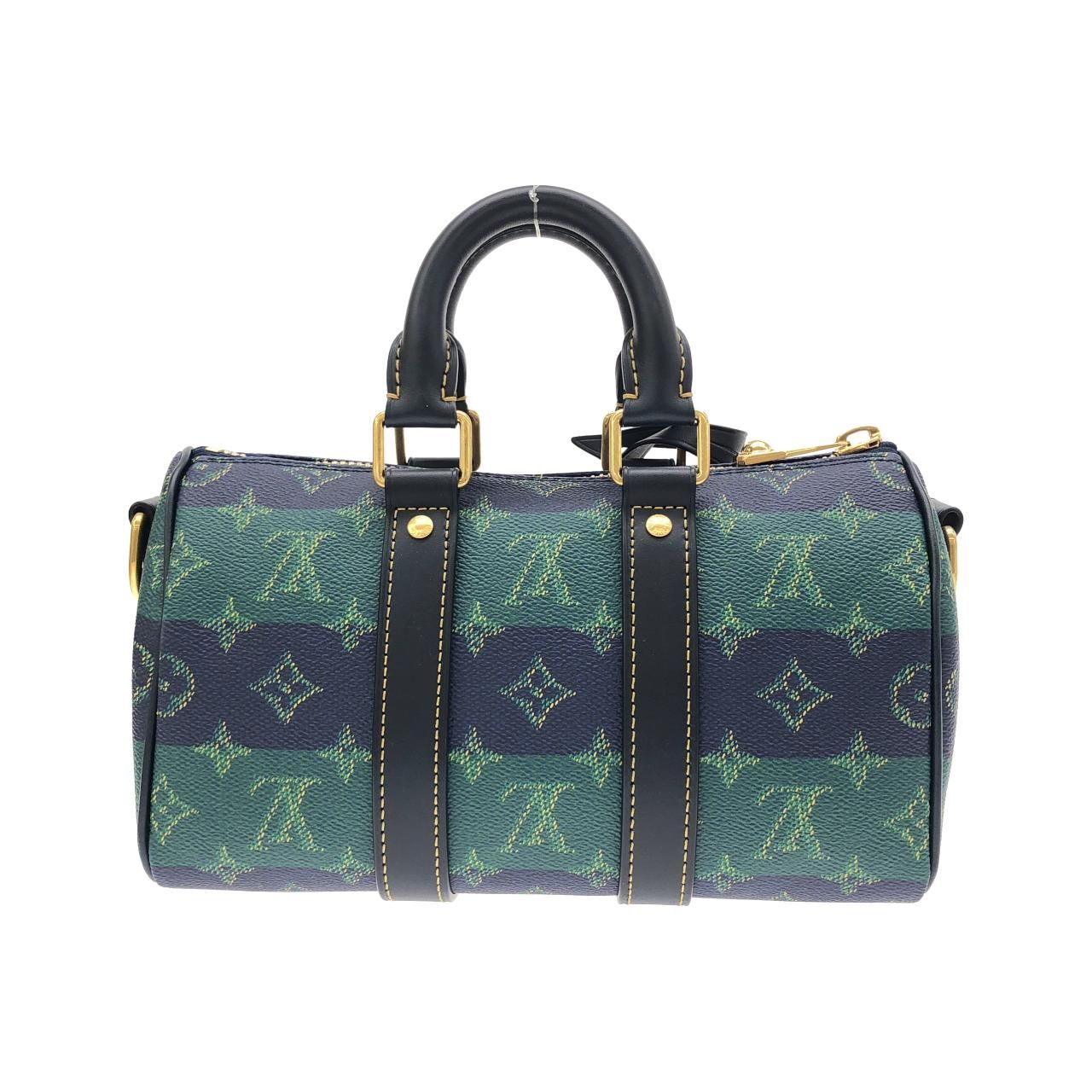Louis Vuitton Monogram Heritage Keepall Bandouliere 25 cm Boston Bag — view 2