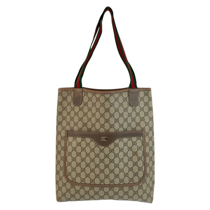 Gucci Vintage Sherry Line GG Supreme Canvas Tote Shoulder Bag