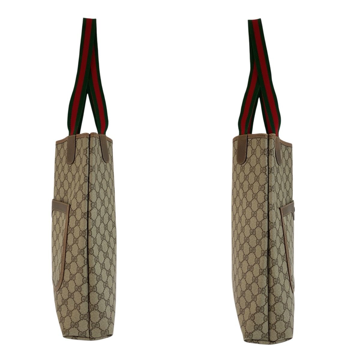 Gucci Vintage Sherry Line GG Supreme Canvas Tote Shoulder Bag — view 7