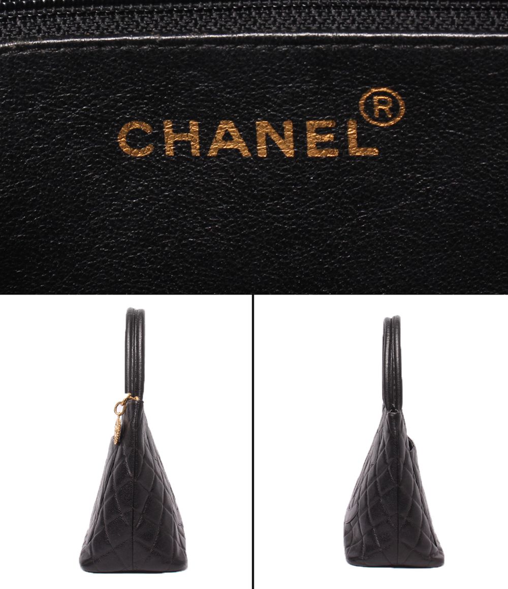 Chanel Tote Gold Caviar Leather Medallion — view 4