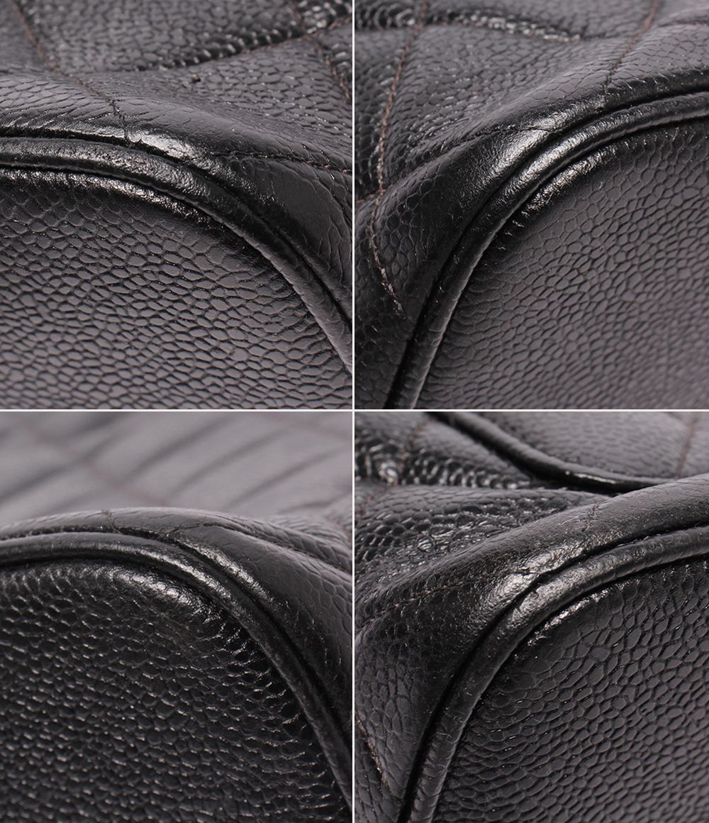Chanel Tote Gold Caviar Leather Medallion — view 5