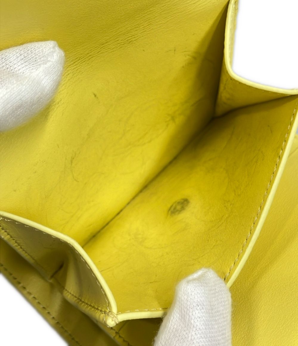 Celine Bifold Wallet Yellow — view 9