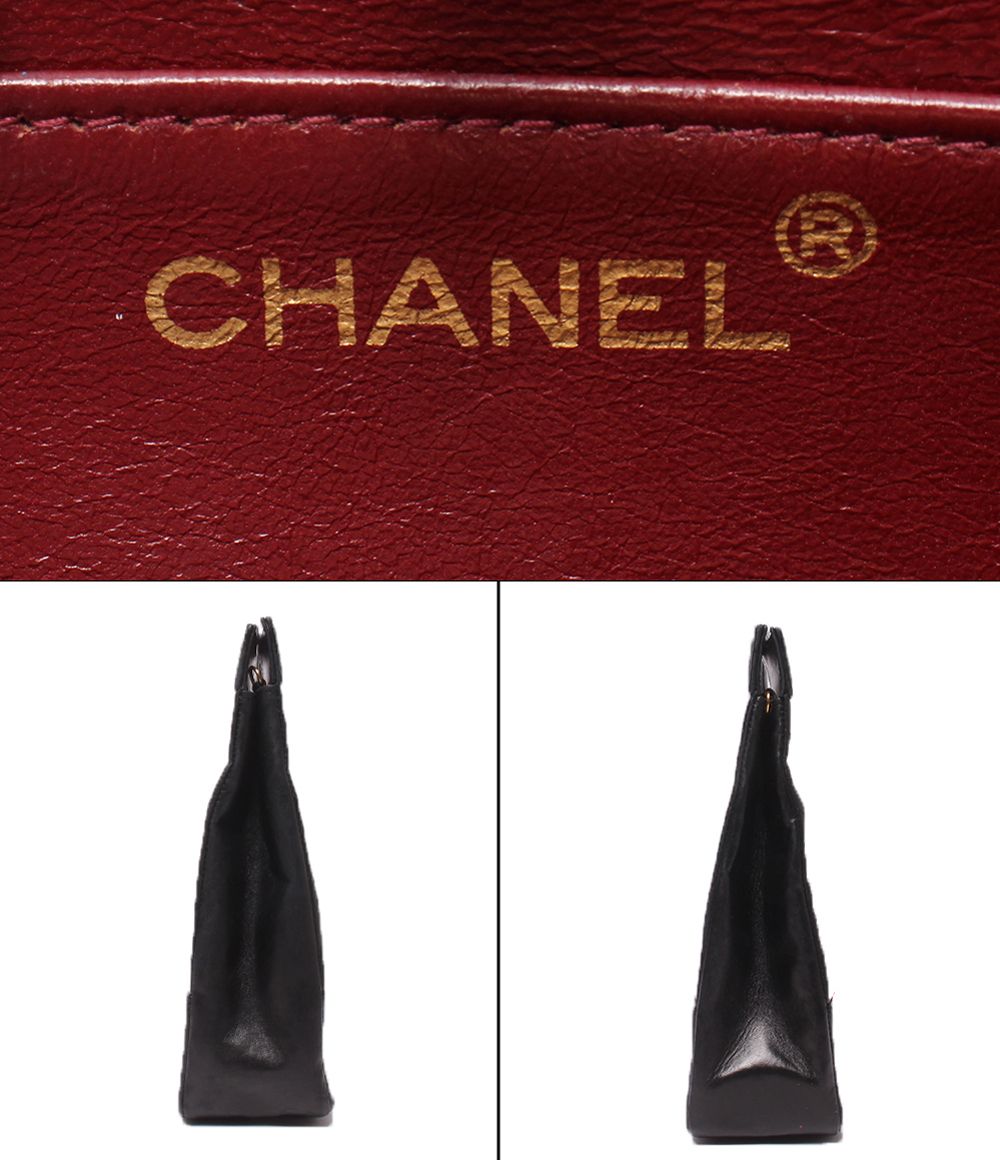 Chanel 2-Way Shoulder Bag Crossbody Gold Lambskin Quilted — view 4