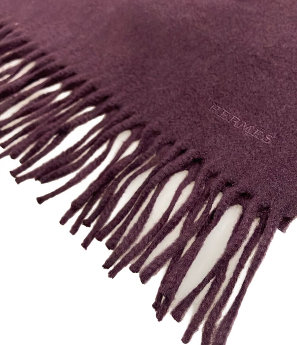 Hermes Scarf Cashmere Scarves Burgundy — view 5