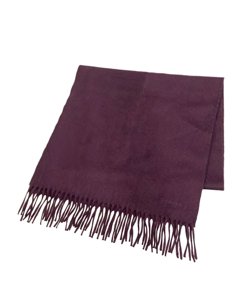 Hermes Scarf Cashmere Scarves Burgundy — view 2