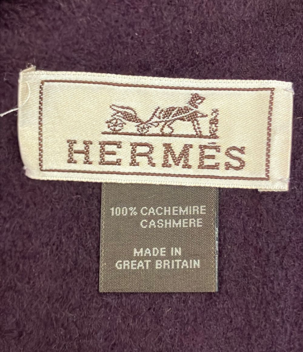 Hermes Scarf Cashmere Scarves Burgundy — view 3