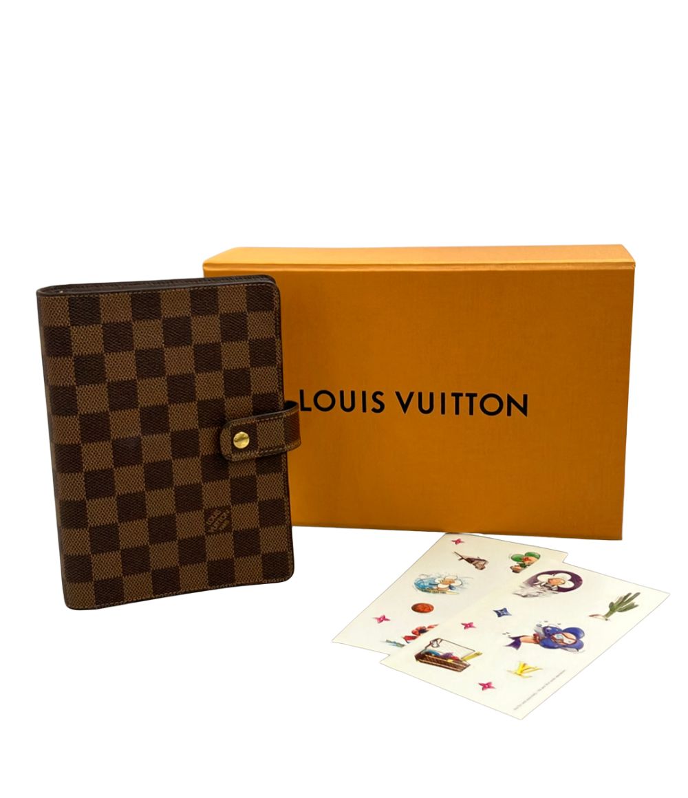 Louis Vuitton Notebook Cover Agenda MM Damier Ebene — view 9