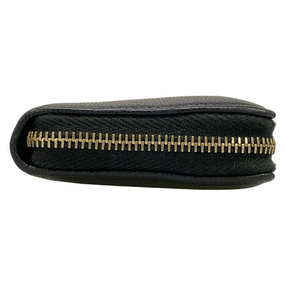 Chanel Coin Case Black CC Logo Zip Around Silver — view 8