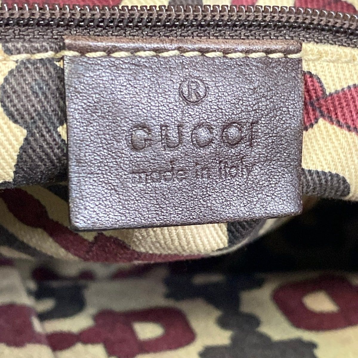 Gucci Handbag Abbey Guccissima Line Dark Brown Leather — view 9