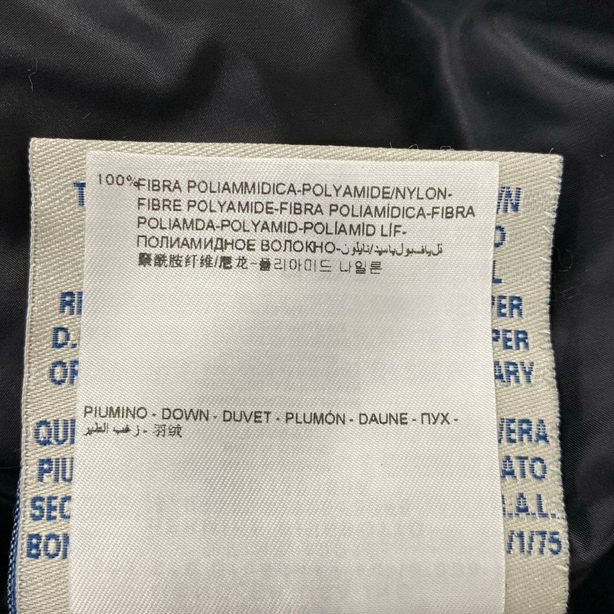 Moncler Down Jacket Coat 3 L Hermine Black Long Sleeve Zip Up Winter Cotton — view 5