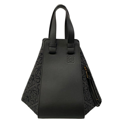 Loewe Handbag Hammock Bag Small Black Dark Gray Leather