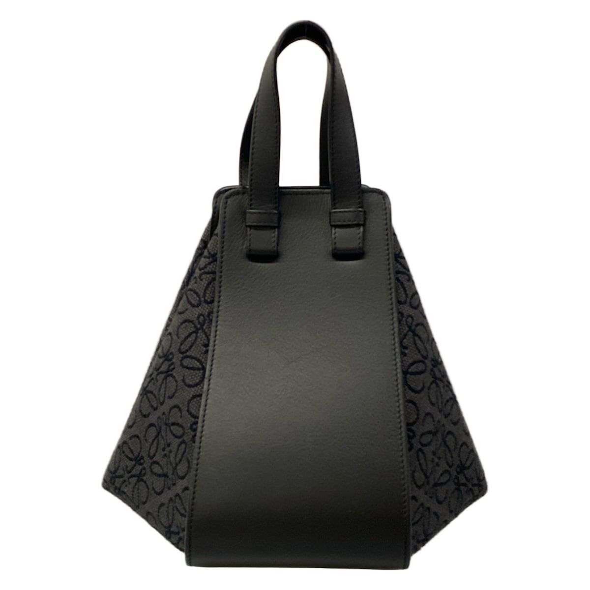 Loewe Handbag Hammock Bag Small Black Dark Gray Leather — view 3