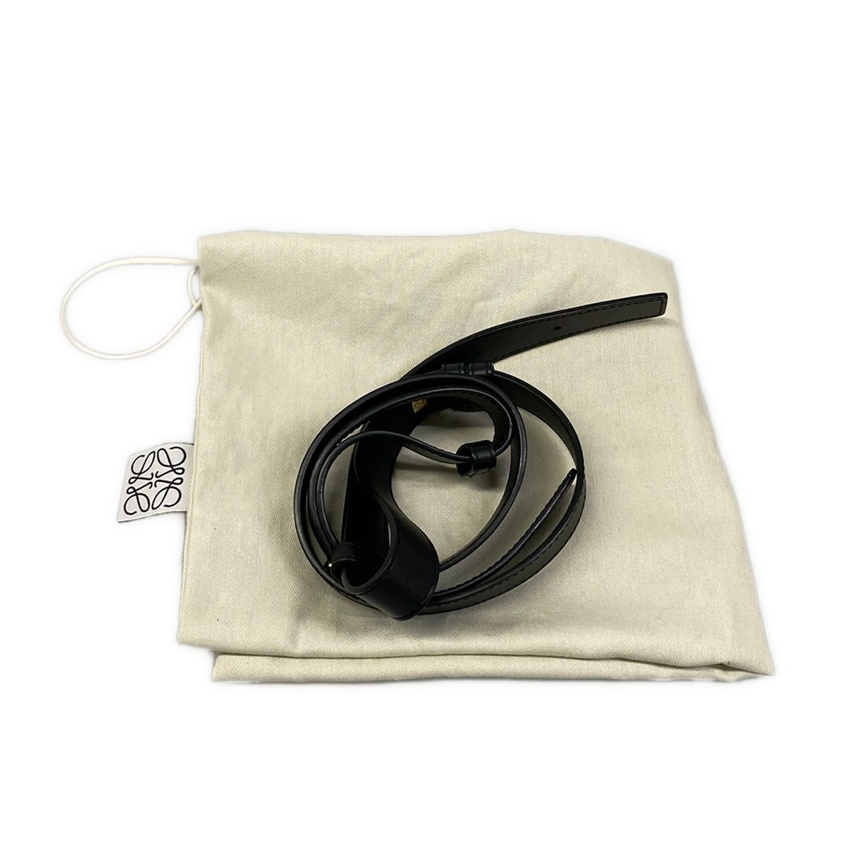 Loewe Handbag Hammock Bag Small Black Dark Gray Leather — view 8