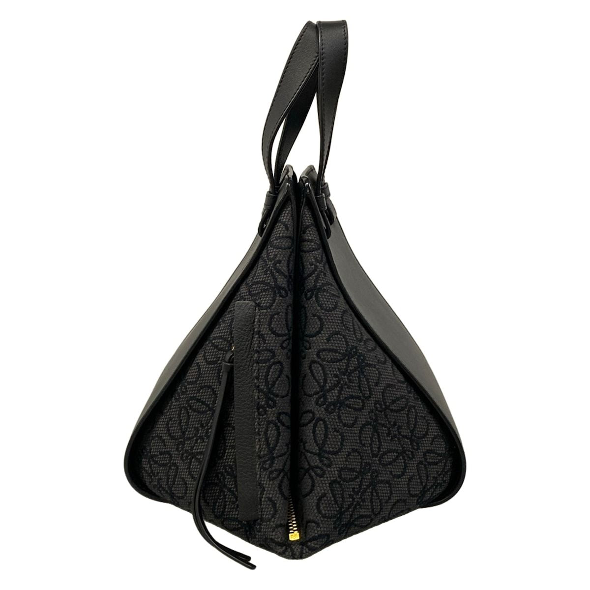 Loewe Handbag Hammock Bag Small Black Dark Gray Leather — view 4