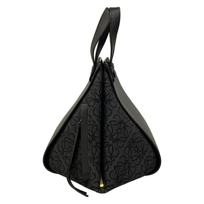 Loewe Handbag Hammock Bag Small Black Dark Gray Leather — view 4