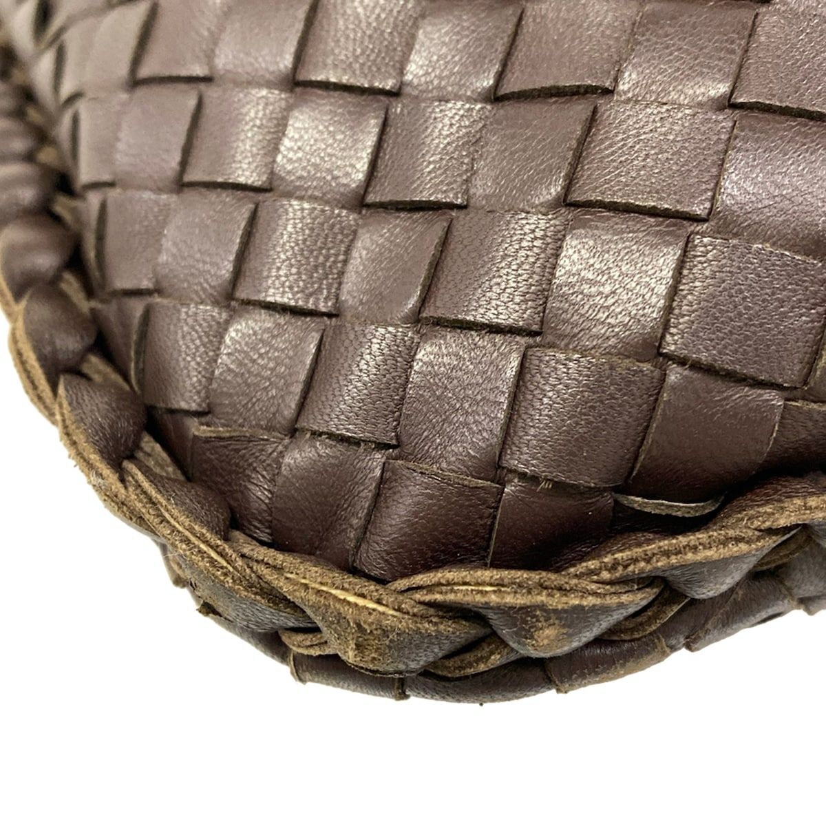Bottega Veneta Handbag Bag Dark Brown Leather — view 6