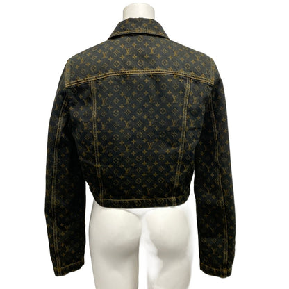 Louis Vuitton 40 M Wyz Dark Brown Monogram Denim Collection Jacket — view 2