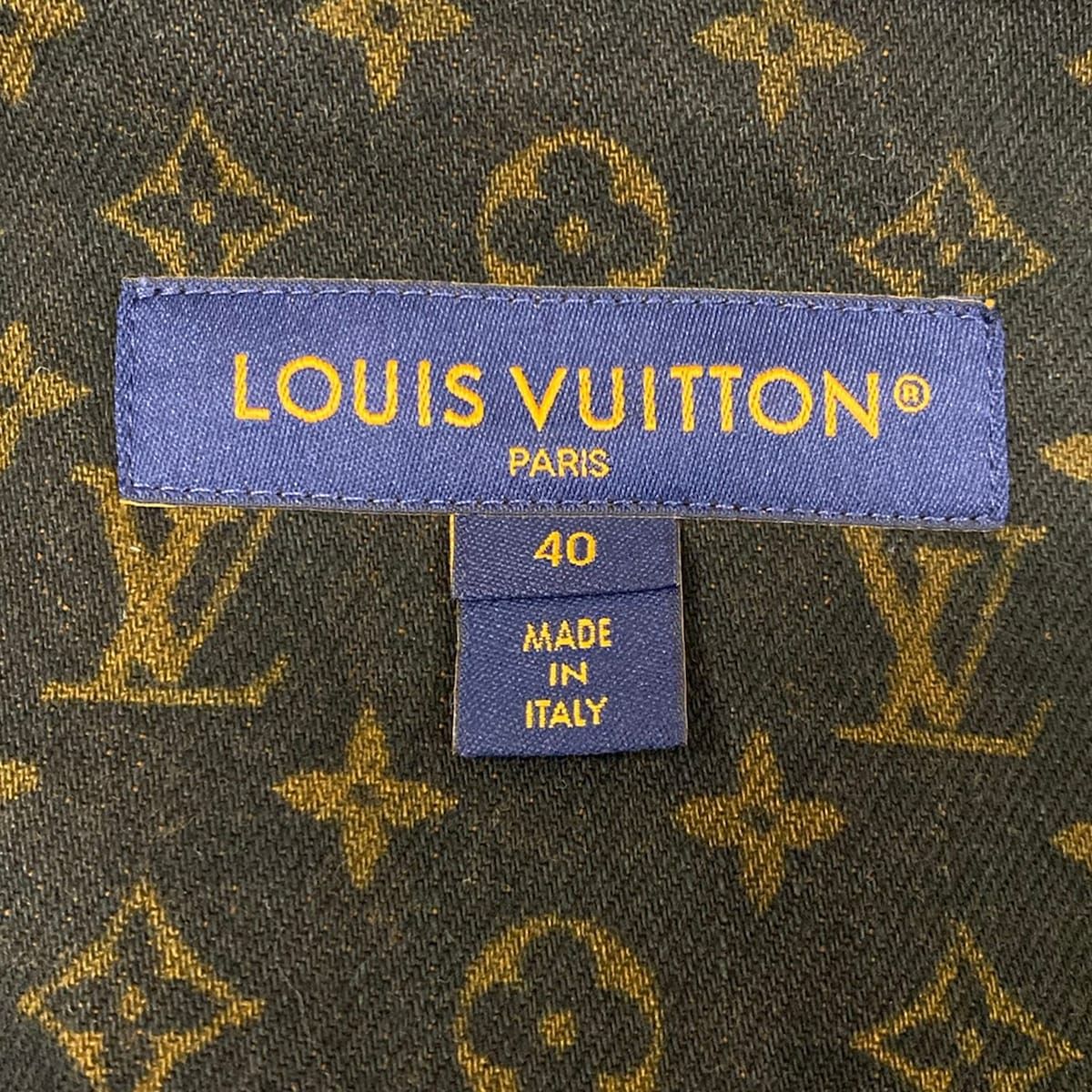 Louis Vuitton 40 M Wyz Dark Brown Monogram Denim Collection Jacket — view 3