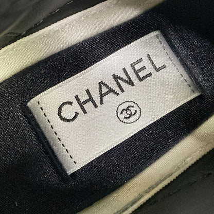 Chanel Sneakers 37 White Black Gold CC Logo Leather — view 9