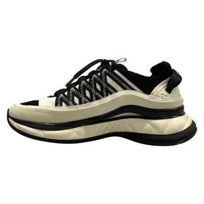 Chanel Sneakers 37 White Black Gold CC Logo Leather — view 3