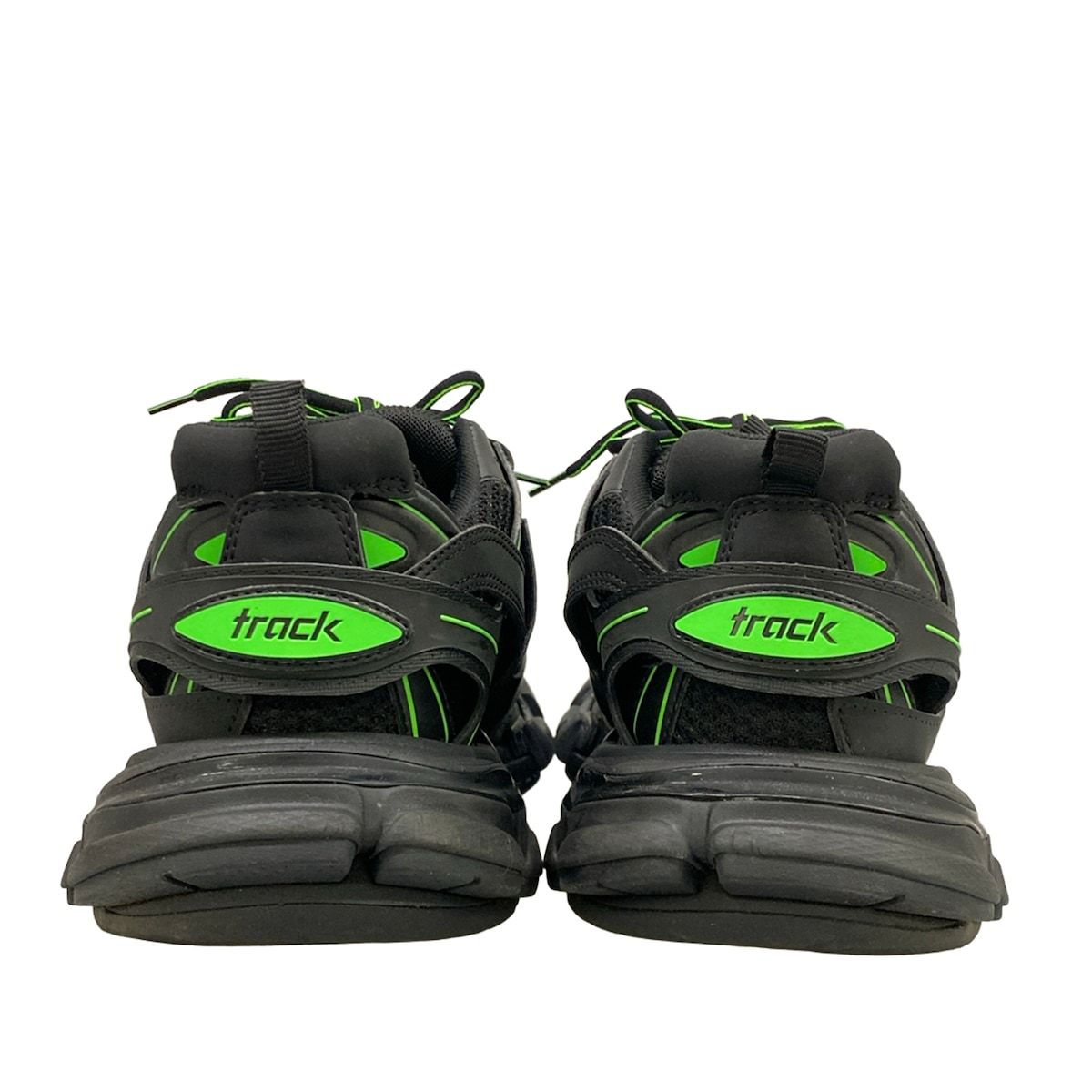 Balenciaga Sneakers Track Black Green Leather — view 6