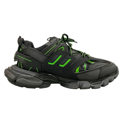 Balenciaga Sneakers Track Black Green Leather — view 2