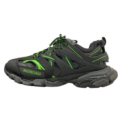 Balenciaga Sneakers Track Black Green Leather