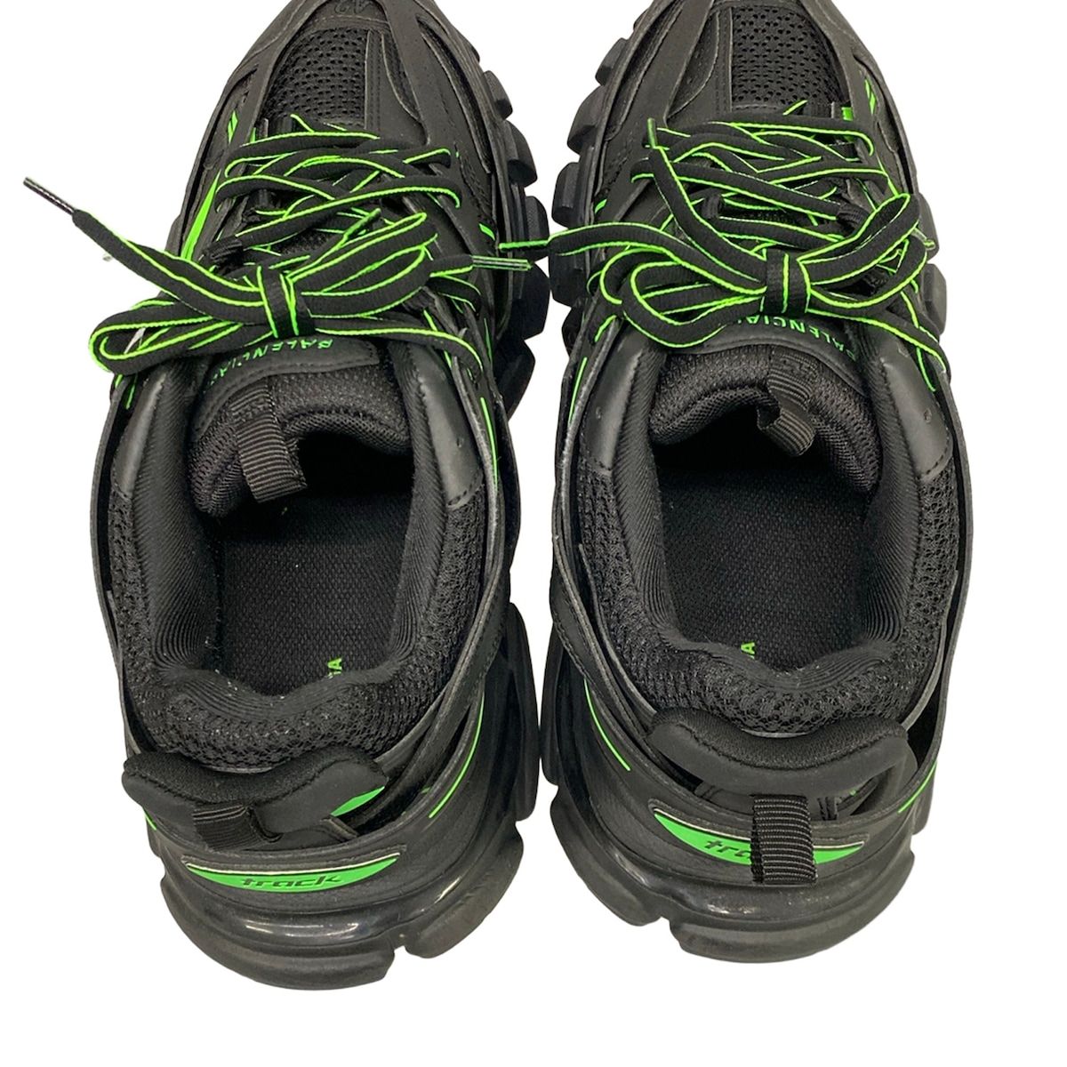 Balenciaga Sneakers Track Black Green Leather — view 7