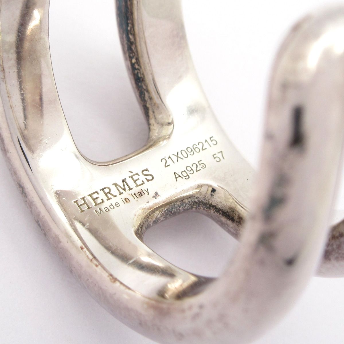 Hermes Ring 57 Osmose PM Silver — view 5