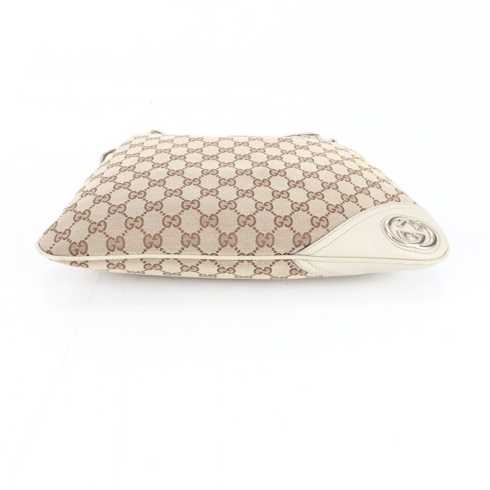 Gucci GG Canvas New Brit Leather Shoulder Bag — view 5