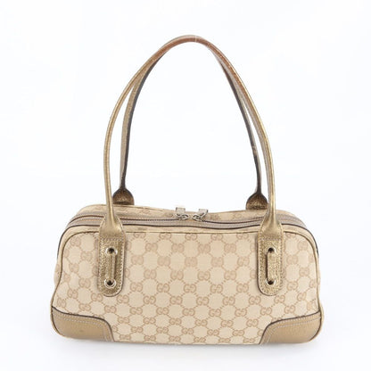 Gucci GG Canvas Prince Leather Shoulder Bag Eem — view 3
