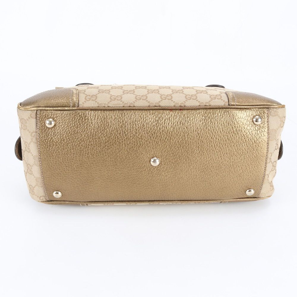 Gucci GG Canvas Prince Leather Shoulder Bag Eem — view 5