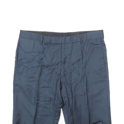 Dior Trousers Pants Wool Suit Straight 52 Navy — view 3