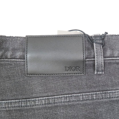Dior Slim Fit 17.5 Denim Pants Jeans Button Fly Black — view 6